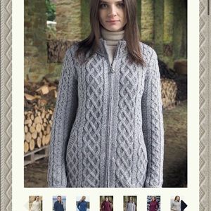 Aran Crafts Irish Cable ☘️ Sweater. 100 percent wool.